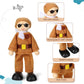 Skylety 10 Pcs Wooden Dollhouse Set Of Mini People Figures Dolls Wooden Doll Pretend Play Figures Accessories For Pretend Dollhouse Toy(Fresh Style)