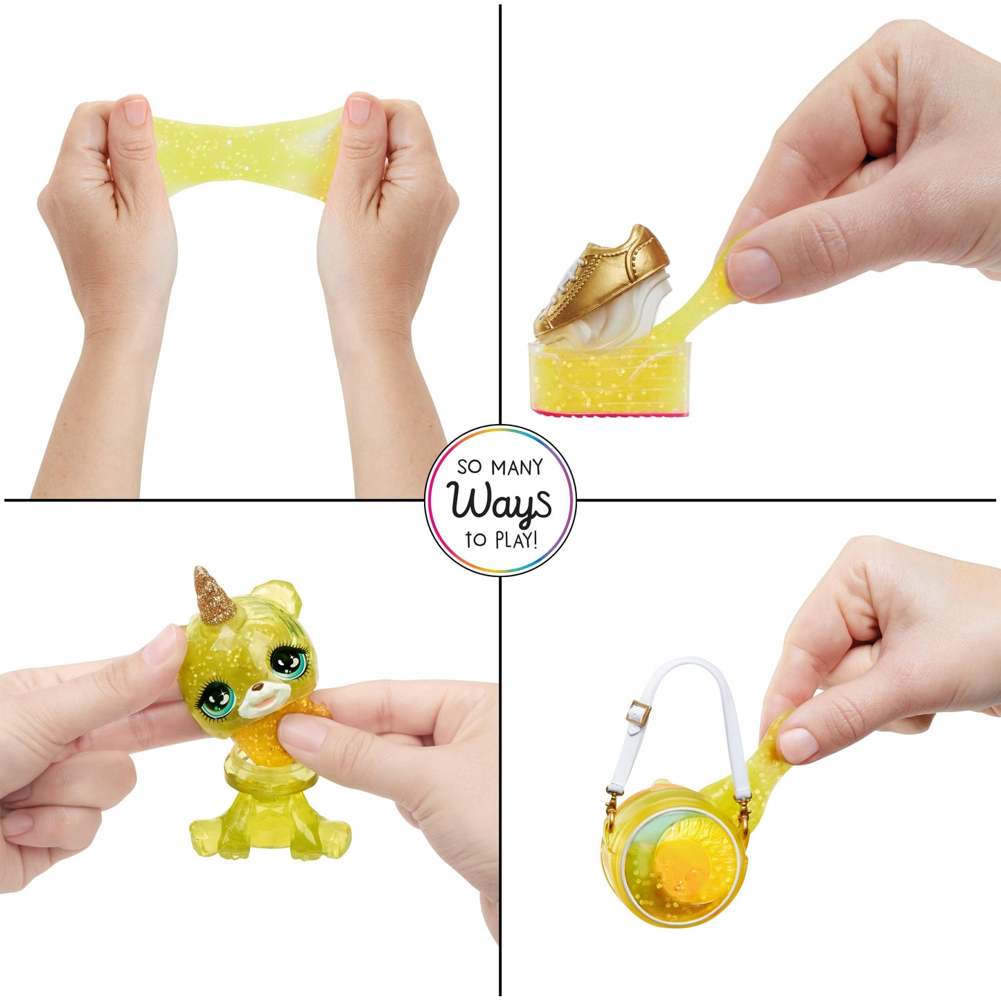 Rainbow High Sunny, Yellow With Slime Kit & Pet, Blonde 11' Shimmer Posable Fashion Doll With Diy Sparkle Slime, Magical Yeti Pet, Fun Play Accessories. Great Toy Gift For Girls Kids Ages 4-12 Years