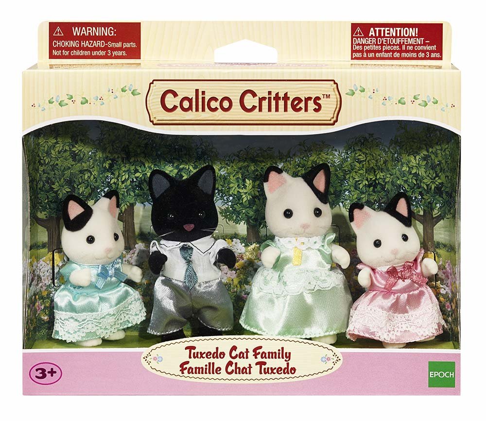 Calico Critters Tuxedo Cat Family Set