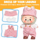 AICase for 17cm Doll Clothes/Outfit Clothes Set for 17cm Doll 3 Piece Set Hat Clothing Boys and Girls Stylish Adorable Dolls Clothes Accessories_Pink