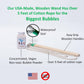 | Made In Usa | Includes Two Wooden Wands, A Tips/Tricks Booklet, And 1 Large Bottle Of Bubble Mix - Makes Gallons Of Big Bubble Solution For Parties And Fun (Party: 2 Wands And Large Mix)