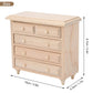 Fippkargo 1:12 Wooden Table Square 8 Button Dollhouse Movement Cabinet Sleeping Cabinet Mini Furniture Solid Wood Miniature Mode