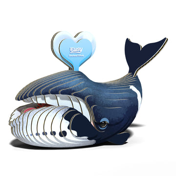 Eugy Bowhead Whale 3D Puzzle, 31 Piece Eco-Friendly Educational Toy Puzzles For Boys, Girls & Kids Ages 6+
