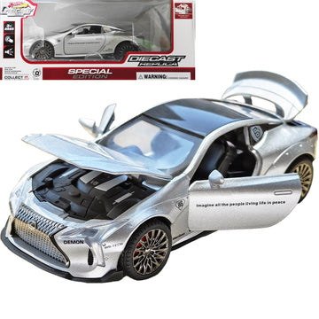 ERBADIHAGO Toy Cars LC500 Model Car 1:32 Diecast Collect Car Toy with Light and Sound Diecast Metal Collectible Model Cars for 3