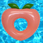 Inflatable Pool Floats - Avocado Pool Raft, Peach Pool Float, Gold Glitter Pool Float (Peach)