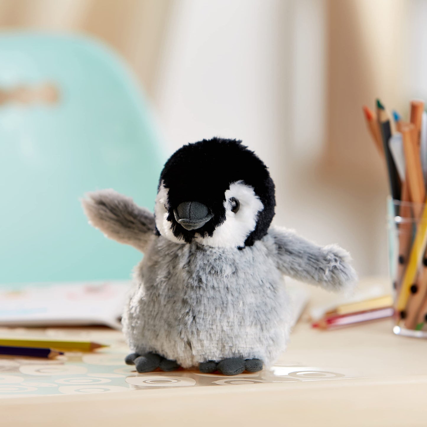 WILD REPUBLIC Penguin Plush Stuffed Animal, 6-Inch Cuddlekins, Playful Penguin, Polyester