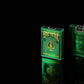 Bicycle Metalluxe Green Playing Cards - enhanced Metal Foil Finish - game-style Size