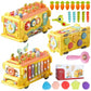 Magicwand Intelectual Montessori Musical Carrot Harvest,Fishing Shape Sorter Educational School BusWith 11 Functions With Displa