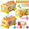 Magicwand Intelectual Montessori Musical Carrot Harvest,Fishing Shape Sorter Educational School BusWith 11 Functions With Displa