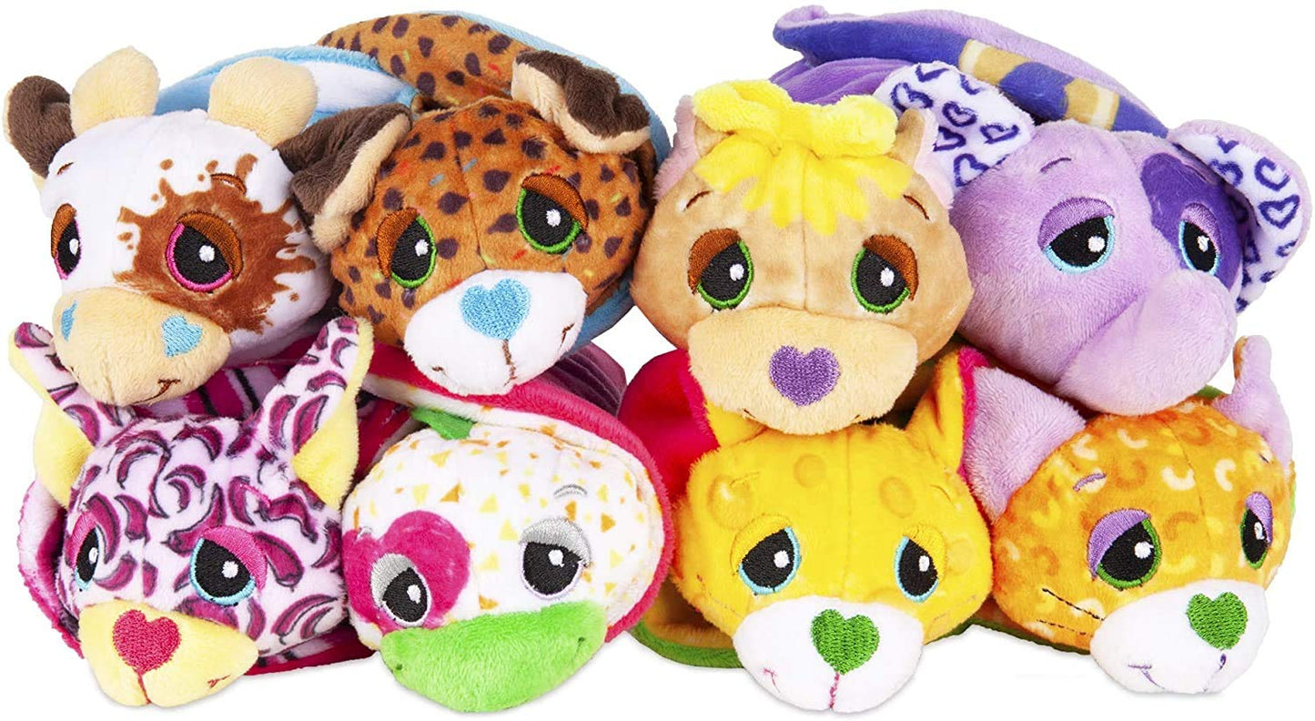 Basic Fun Cutetitos Taste Budditos Plush Mini Animals - 5" Mac & Cheese - Multicolor - Collectible Set for Ages 3+ - Model 39227