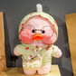 LALAFANFAN Pink Duck Plush Toy, Kawaii Plush with 12 Accessories DIY,Cute Stuffed Animal for Kids