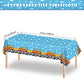 1 Pack Cartoon Story Birthday Party Supplies Cow Pattern Printed Table Cover Blue Sky And White Cloud Tablecloths Cow Birthday P