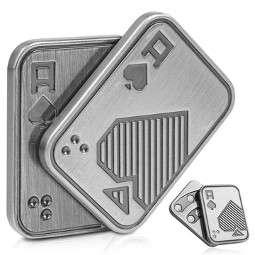 Tamoxi Metal Fidget Toys, Magnetic Fidget Slider For Adults, Edc Poker Push Card ,Relieve Stress Adhd & Anxiety, Break Bad Habit