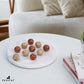 Radicaln Marble Tic Tac Toe 10 Inches Red and Coral Handmade Board Game for mature-themed and Family - Ideal Outdoor & Travel Game  Fun Gift for mature-themeds  Best for Coffee Table Centerpiece