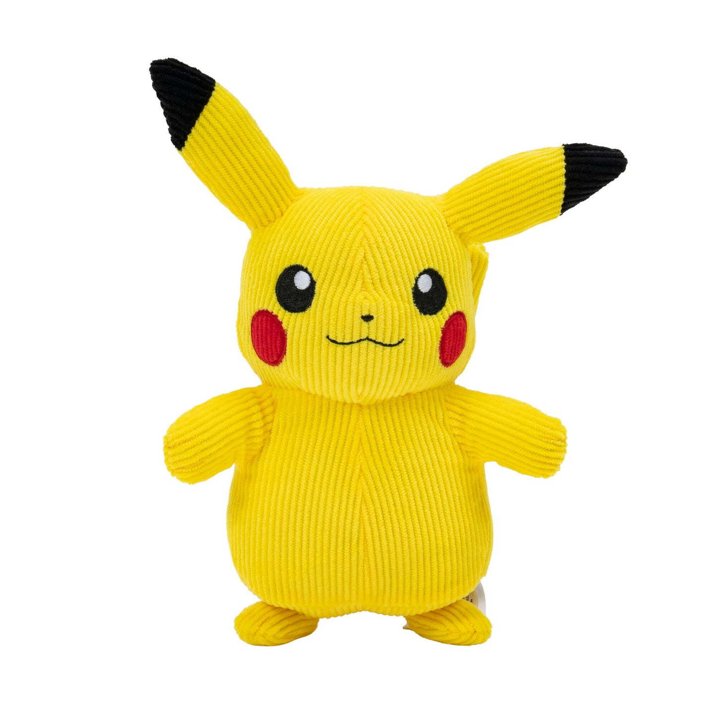Pokèmon Pkw2389 Select Corduroy Pikachu Plush-8-Inch-Unique Fabric-Authentic Details, Multicolor