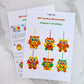 Winlyn 24 Sets Foam Owl Decorations DIY Fall Craft Kit With Autumn Leaves, Pumpkins, Googly Eyes, Pom-Poms for Kids Gift Hallowe