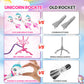 Yotoy Unicorn Rocket Launcher For Kids - Fun Outdoor Toys Launch Of Up To 100 Ft, 3 Unicorn Rockets, Gifts For 3 4 5 6 7 Years O