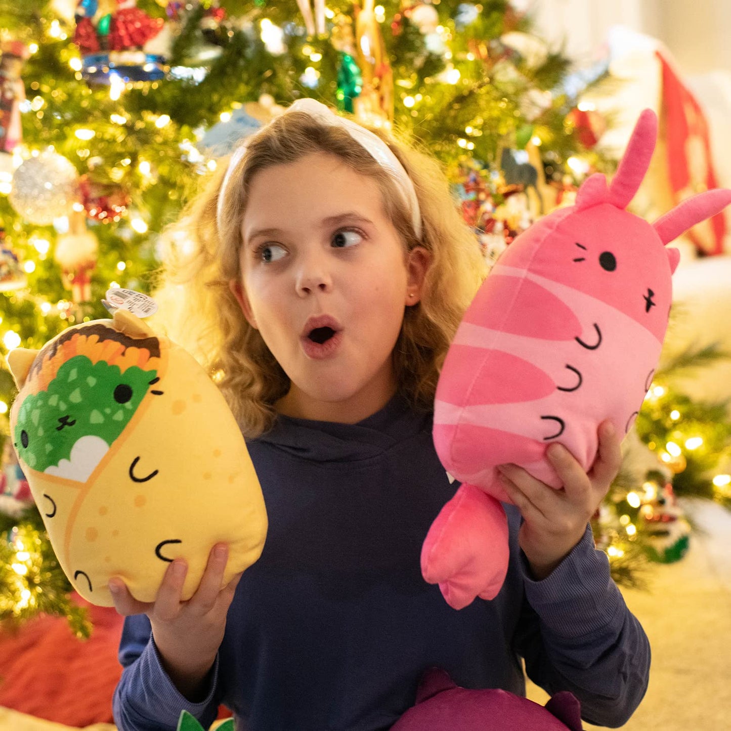 Cats Vs Pickles - Jumbo - Gumbo - 8' Super Soft And Squishy Bean-Filled Weighted Stuffed Animals - Great For Kids, Boys, & Girls - Collect As Desk Pets, Fidget Toys, Or Sensory Toys. (V1067)