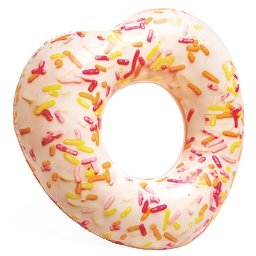 Intex Sprinkle Donut Heart Tube, Inflated Size: 94Cm X 89Cm X 25Cm (56253Np)