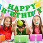 Green Happy Birthday Banner Sign Happy Birthday Bunting Banner Flag Garland For Kids Boys Baby Birthday Party Decorations Supplies