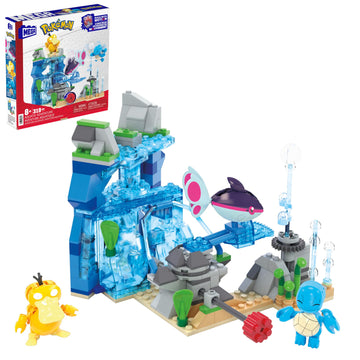 Mega Pokémon Building Toys Set Aquatic Adventure With 319 Pieces, 2 Poseable Characters, For Kids