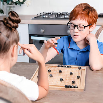 Magnetic Chess Game With Wooden Board For Kids Adults, 2024 New Version Magnetic Stone Board Game Funny Interactive Tabletop Gam