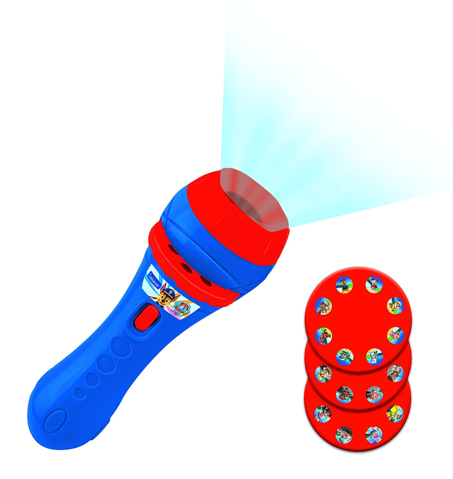 LEXiBOOK Paw Patrol Stories Projector Torch Light with 3 Discs - Create Your Own Stories, Plastic, Portable Fun for Kids