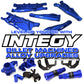Integy RC Model OBM-1443BLUE Alloy 90mm Piggyback Shock (2) w/Rebound Adjust for SCX-10, SCX10 II, SCX10 III
