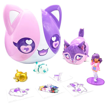Aphmau Catface Mystery Surprise Set, Collectible Figure & Accessories, Plush Toys, 12 Pc Mystery Suprises, Official Merch
