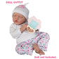 Ekokiz Reborn Baby Dolls Clothes Girl Perfectly Cute Baby Dolls Clothes 17-22 Inches Baby Doll Accessories White Baby Clothes Fo