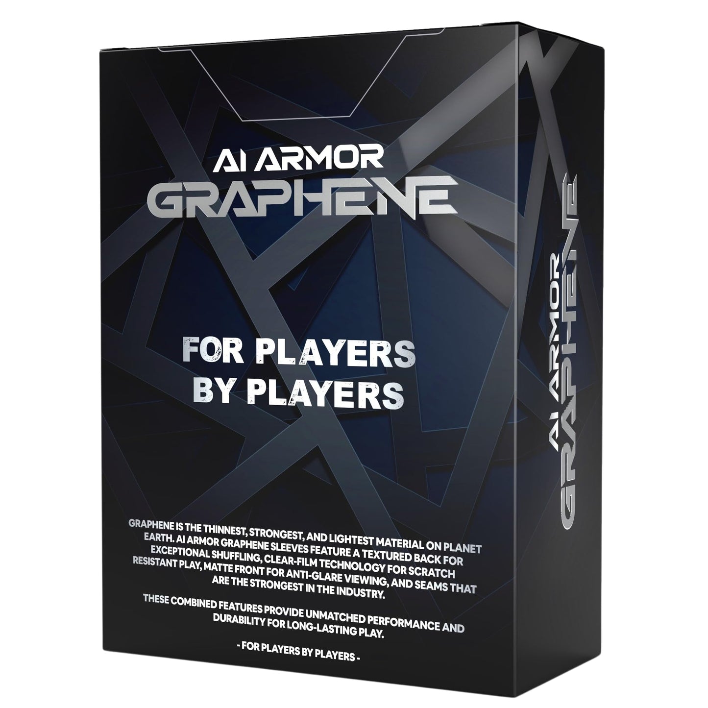 Ai protective covering Graphene Series (Red/Blue Storm) - 105ct Textured Matte TCG/MTG Art Sleeves