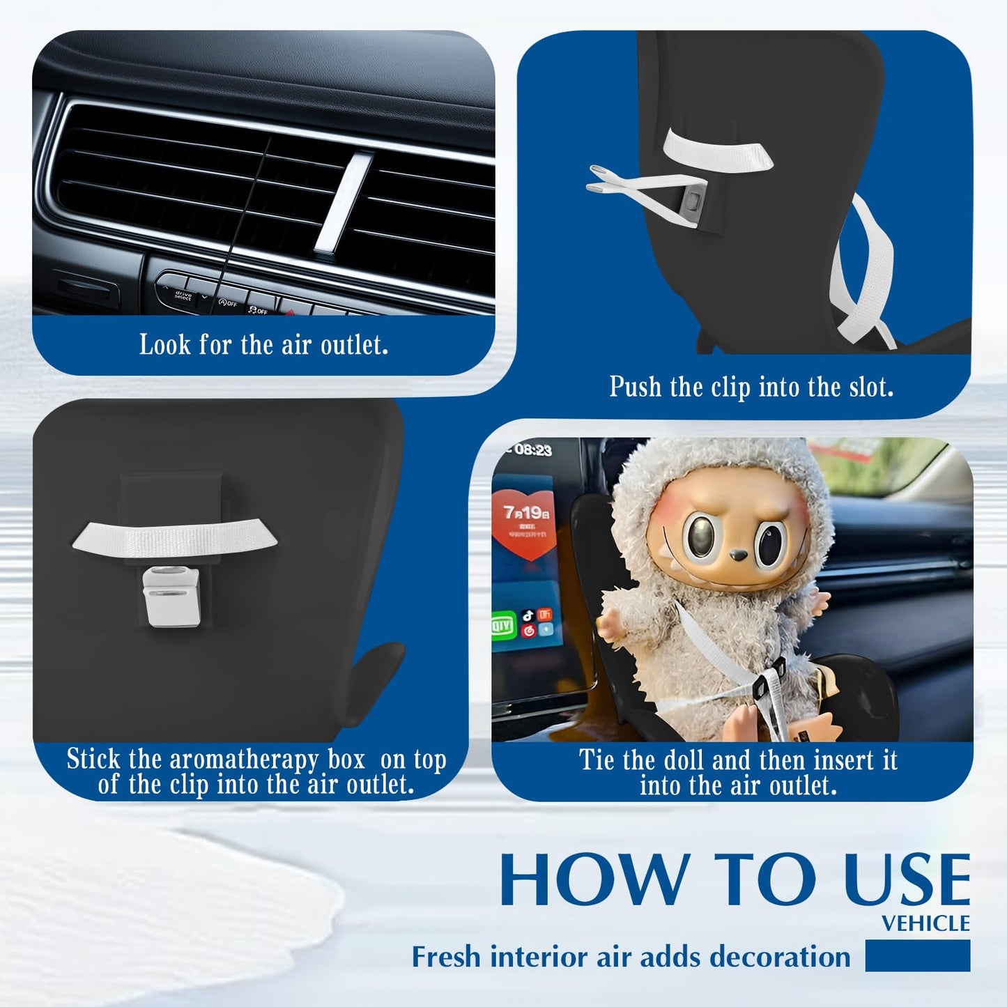Fashionable car Ornaments,Car Decorations,Plastic Decorations Accessories,Decorative Sofa Seat for Car Air-Conditioning Vents,So