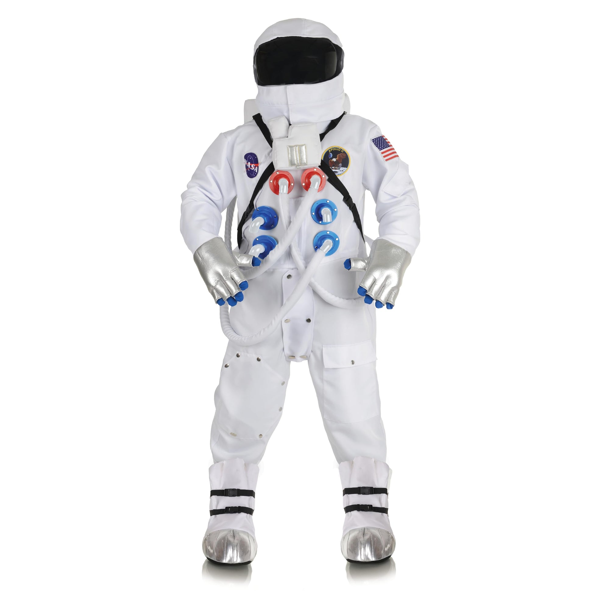 Underwraps Mens Astronaut Costume Deluxe Suit, White, Teen