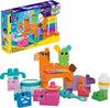 MEGA BLOKS Toddler Building Blocks Toy Set, Musical Farm Band, 40 Pieces, Multi-color, Ages 1+ Years, Model HPB46