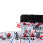 Kaskey Kids NHL Hockey Guys, Blackhawks vs. Red Wings, 27 Pieces in Each Set, Includes 2 Teams and Travel Storage Case, Nostalgi