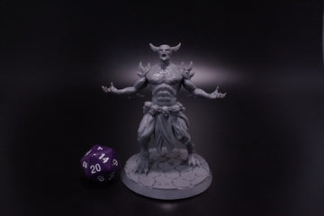 Wildspire 3 Large Monsters Booster Set For Dnd Miniatures - Sharkenbear, Lamia, Archdevil - Large Size Minis For D&D Miniatures