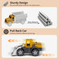 Play Construction Sand Kit,2.2lbs Magic Sand,8 Alloy Construction Vehicles,1 Inflatable Sandbox,8 Worker Figures and Road Signs,