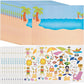 Day at The Beach Sticker Scenes - Makes 12, Includes Stickers and Backgrounds - Make A Scene for Kids