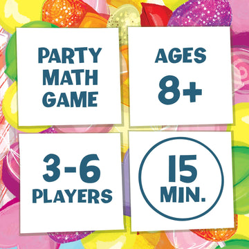 Melon Rind Math Game for Kids - Clumsy Thief Candy Shop, Cardstock, Multicolor, Ages 8+, 3-6 Players, Adding to 20 Educational Fun