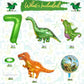 Dinosaur 7Th Birthday Decorations, Dinosaur Birthday Party Decorations With Giant Inflatable Dinosaur Balloons 40 Inch Helium Foil Mylar Number 7 Balloons For Dinosaur Theme Birthday Party Decorations