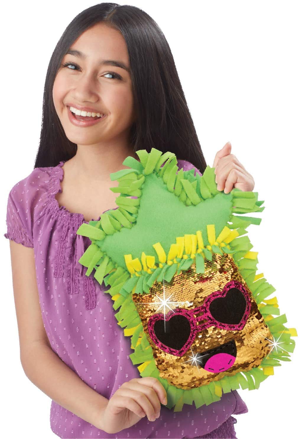 Alex D.I.Y. Knot-A-Pineapple Sequin Plush