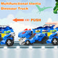 Dinosaur Toys for Kids 3-5, Dinosaur Truck with 6 Cars Toys, Car Track Set, Birthday Gifts Toys for 3 4 5+ Year Old Boys Girls,