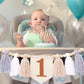 1St Birthday Highchair Banner Decorations For First Boys Khaki Cone Hat With One Cake Topper Photo Backdrop