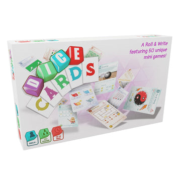 CardLords: Dice Cards - 50 Unique Roll & Write Mini Games in One Box, Strategy Card Games, Family Party Game, Ages 8+, 1-8 Playe