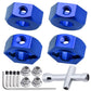 Hobbypark Aluminum 12mm Hex Wheel Hubs Adapters with Locknuts for Arrma 1/10 Granite Voltage MEGA 2WD Granite 4X4 Big Rock Sento