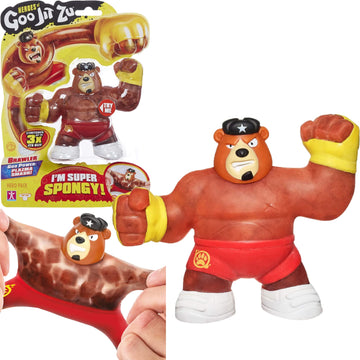 Heroes Of Goo Jit Zu - Single Spongy Bear Action Figure, Brawler, Multicolor (41031)