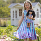 Bow Dream Girl Dress and Matching American Girl Doll Clothes Accessoriess Rainbow Mermaid Unicorn Size 120