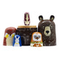 Tphon Wooden Matryoshka Dolls Set of 5 - Bear Cartoon Design, Handmade Nesting Toy for Kids