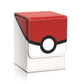 Collectible Trading Card Cases, Card Deck Box Storage Box Case Magnetic Deck Box Card Holder ,Can Hold Around 100 Cards(Red-Whit