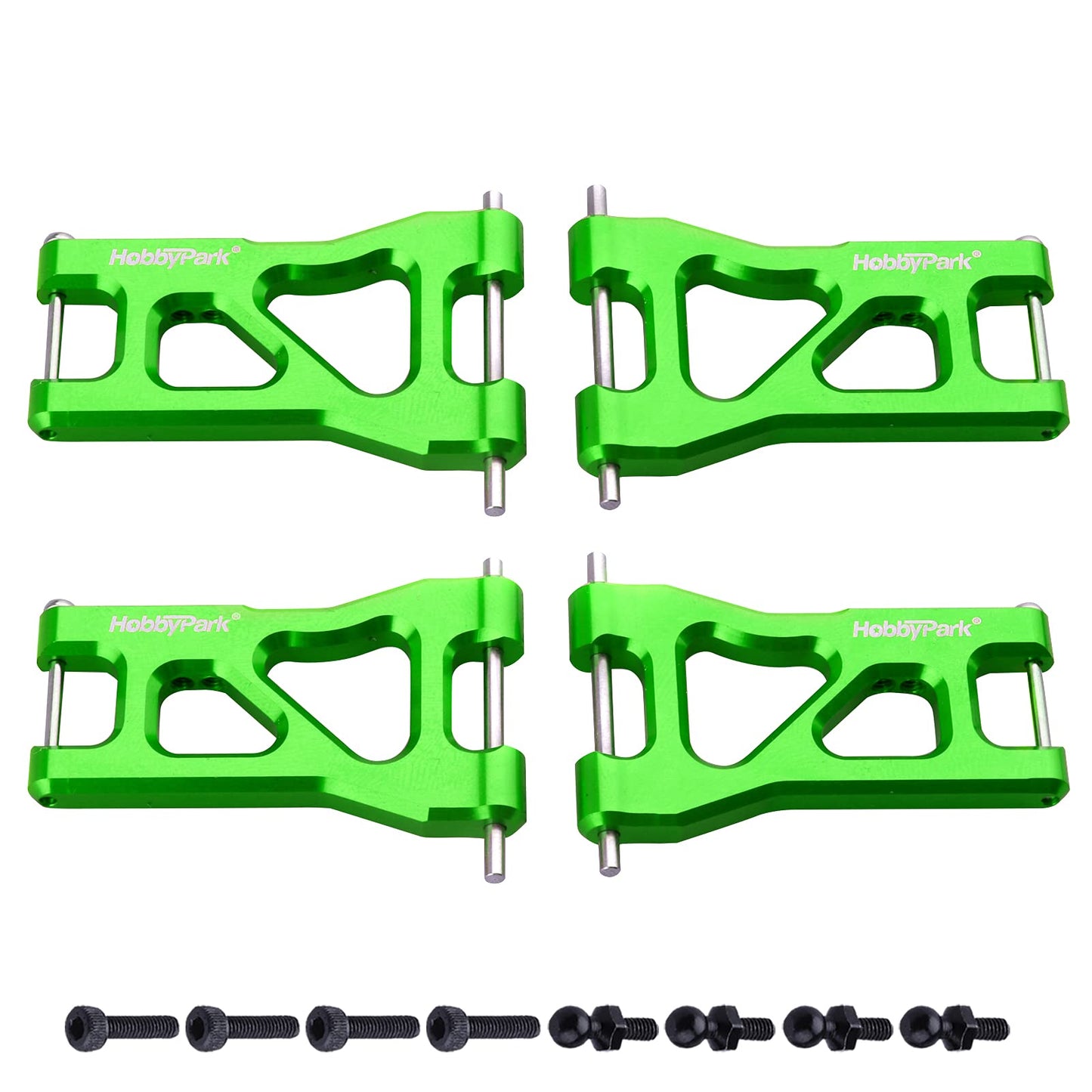 HobbyPark Aluminum Suspension Arms Set (Front and Rear) for Traxxas 1/18 LaTrax Teton Upgrades Desert Prerunner, Replace Parts 7